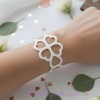 Bracelet blanc coeurs BR7003