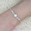Bracelet mariage blanc nacré et cristal de Swarovski BR4263A