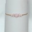 Bracelet mariage doré perles roses BR5007