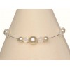 Bracelet perles ivoire et cristal BR1142Z