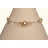 Bracelet perles ivoire et beige BR1159A