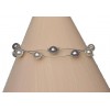Bracelet perles blanc et gris BR1171Z