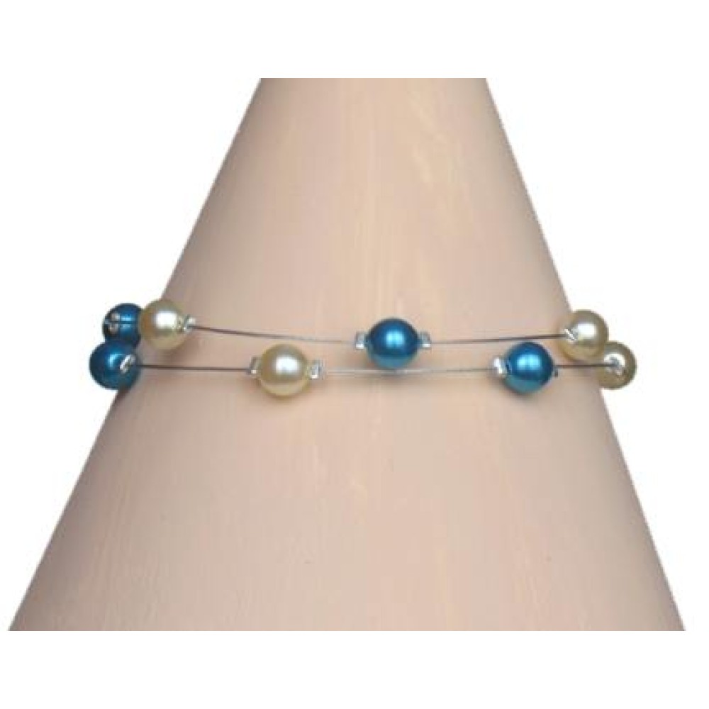 Bracelet perles ivoire turquoise Bracelet perles ivoire turquoise