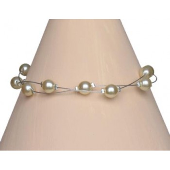 Bracelet perles ivoire BR1183A