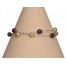 Bracelet perles ivoire et bordeaux BR1184A