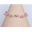 Bracelet mariage perles roses et cristal BR1205A