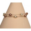 Bracelet mariage perles ivoire cappuccino BR1208A