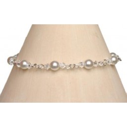 Bracelet mariage blanc et cristal BR2037Z