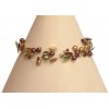 Bracelet fantaisie chocolat et doré BR4252A