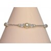 Bracelet mariage ivoire et cristal BR4263A