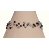 Bracelet mariage perles grises et noir BR4278A