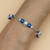 Bracelet mariage blanc bleu royal BR4289A