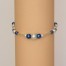 Bracelet mariage blanc bleu royal BR4289A