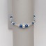 Bracelet mariage blanc bleu royal BR4289A