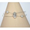 Bracelet mariage blanc cristal BR1238A