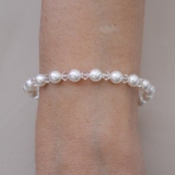 Bracelet mariage blanc cristal BR1262A