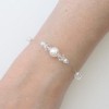Bracelet mariage blanc cristal BR1254A