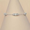 Bracelet mariage blanc et strass BR1250A