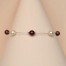 Bracelet mariage ivoire et bordeaux BR1251A Bracelet mariage ivoire et bordeaux BR1251A