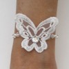 Bracelet mariage papillon blanc BR4282A