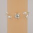 Bracelet mariage double rang blanc cristal strass BR1274A