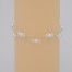 Bracelet mariage double rang blanc cristal  BR1275A
