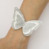 Bracelet mariage papillon blanc argent BR1271A