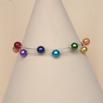 Bracelet mariage arc en ciel BR1249A