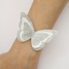 Bracelet mariage papillon blanc argent BR1271A