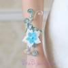Bracelet mariage argent et turquoise BRA310