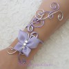 Bracelet mariage argent lilas papillon BRA323