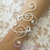 Bracelet mariage blanc argent strass BRA339