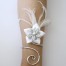Bracelet mariage fleur argent et blanc BRA340