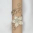 Bracelet mariage fleur ivoire champagne dore BRA354