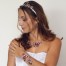 Bracelet mariage papillon bordeaux ivoire champagne BRA352