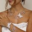 Bracelet mariage papillon blanc argent BRA355