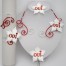 Bracelet mariage OUI blanc rouge argent BRA362