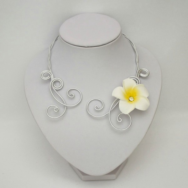 Collier fleur mariage best sale