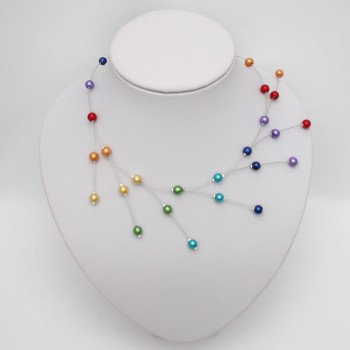 Collier mariage arc en ciel CO1249A