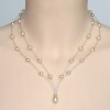 Collier mariage perles nacrées ivoire foncé CO1183Z