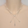 Collier mariage blanc cristal et strass CO1221A