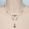 Collier mariage ivoire chocolat CO1256A