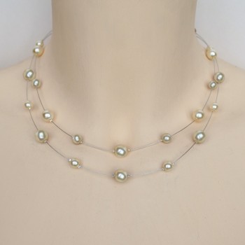 Collier mariage perles ivoire CO1111A
