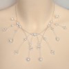 Collier mariage blanc cassé et cristal CO1215A