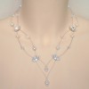 Collier mariage blanc cristal et strass CO1238A