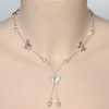 Collier perles papillon cristal CO1174A