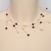 Collier mariage ivoire et bordeaux CO1210A