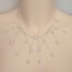 Collier mariage blanc et cristal CO1215A