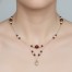 Collier mariage ivoire et bordeaux CO1201A