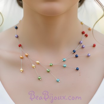 Collier mariage arc en ciel CO1249A